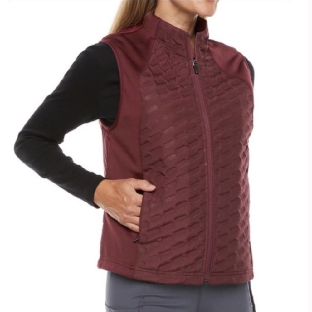 XERSION Women’s Vest XL Zip Winter Quilted Cabincore Outdoor Travel